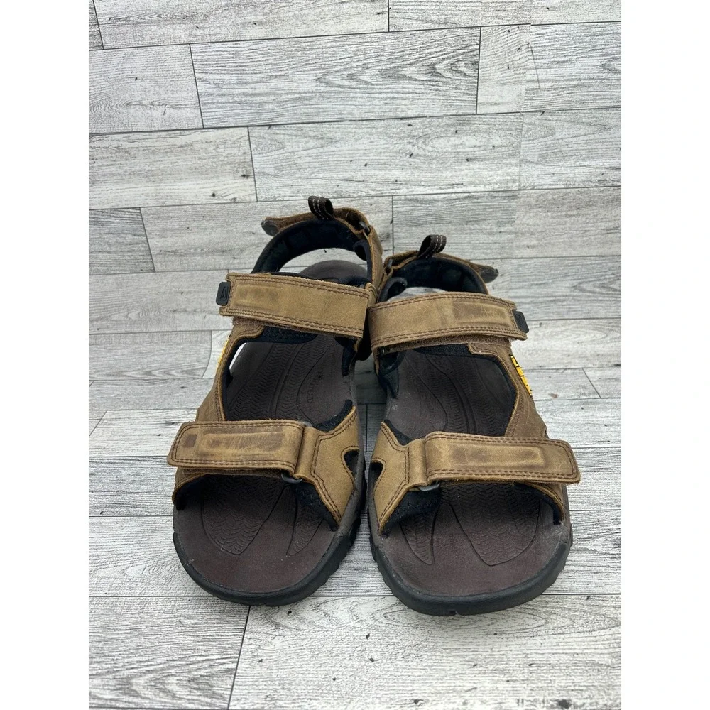 KEEN Targhee III Open Toe Sandals Mens 8.5‎ Brown Waterproof Leather 1022423